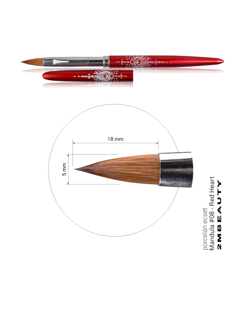 2M Acrylic brush 8 with lid