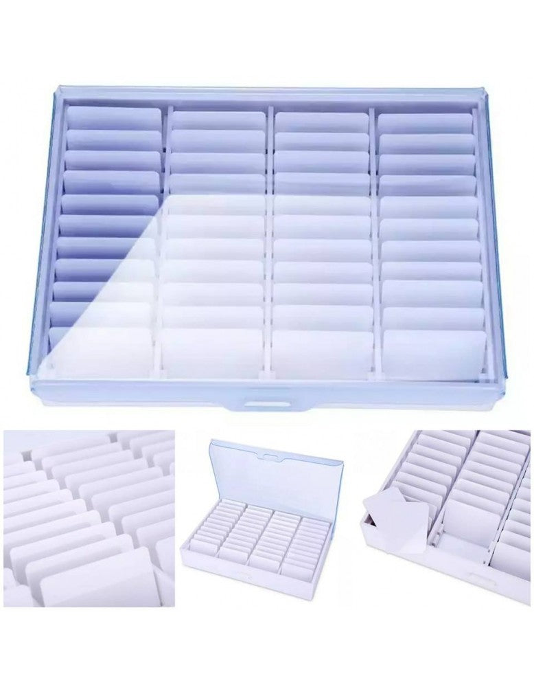 Plastic Storage box with lid for nail art tips
