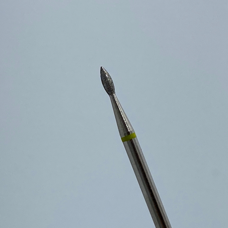 Cuticle drill bit drop yellow 018- C14
