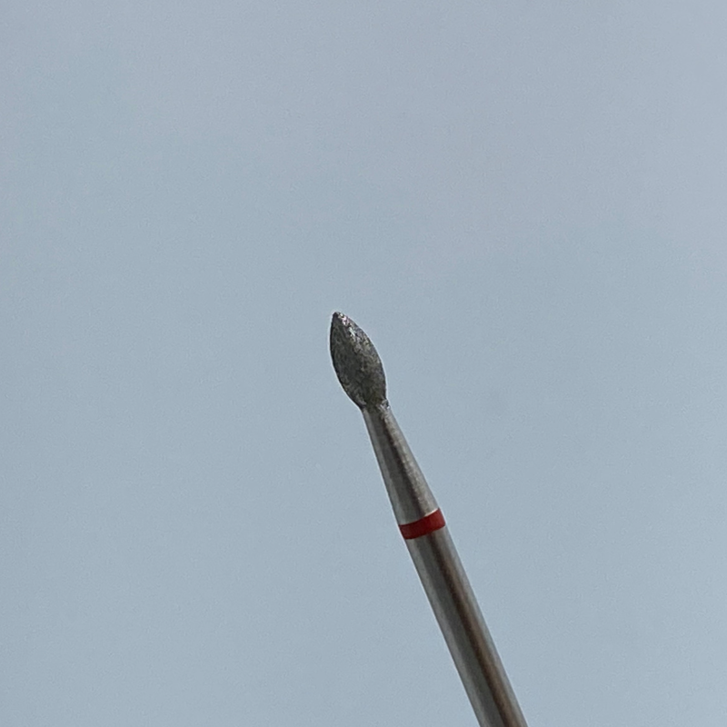 Cuticle drill bit drop red 025- C43
