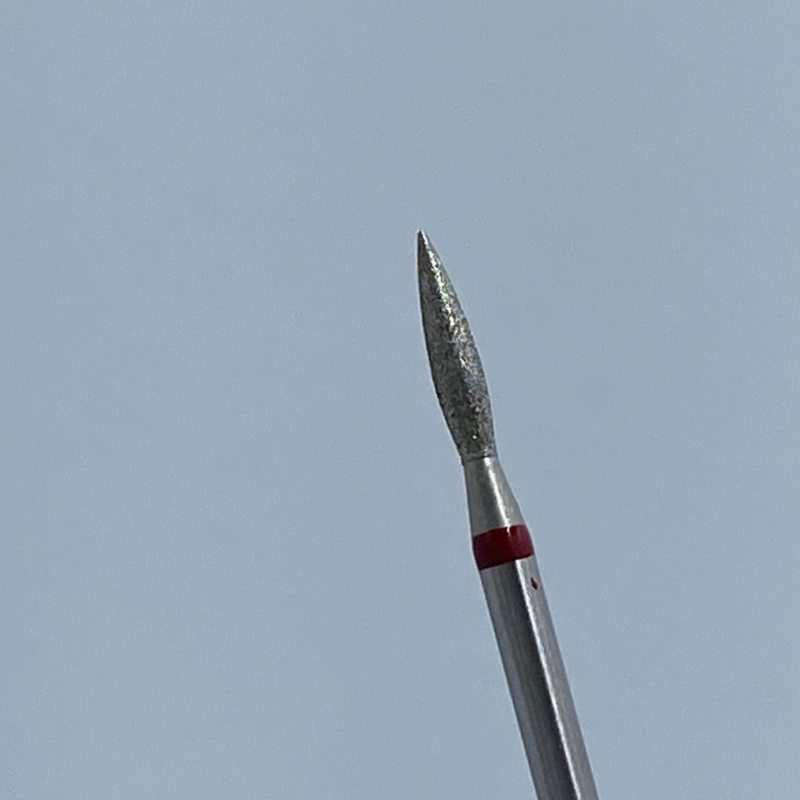 Cuticle drill bit flame red 018- C47