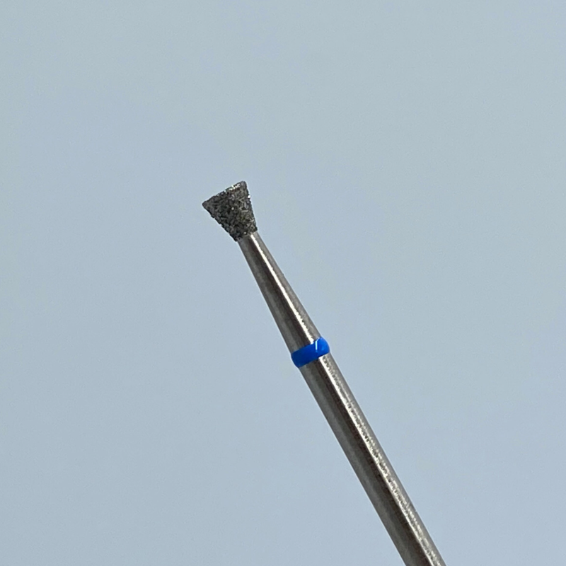 Cuticle drill bit trapeze blue 033- C58