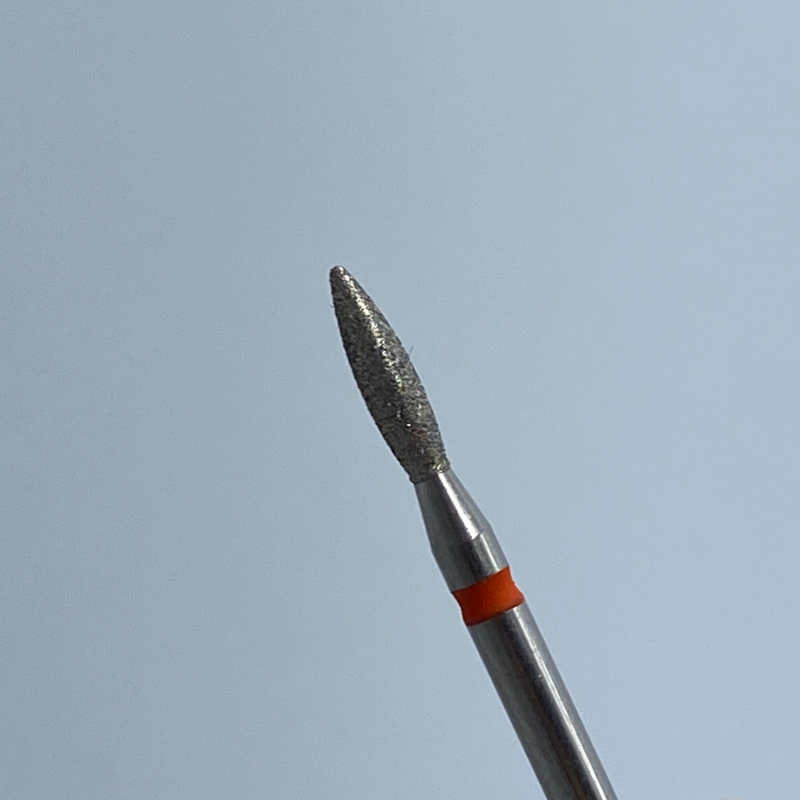 Cuticle drill bit flame red 021- C59