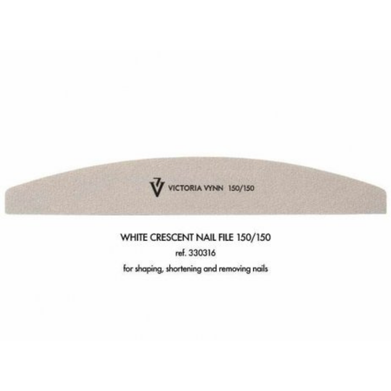White Crescent Nail File 150/150 V Vynn