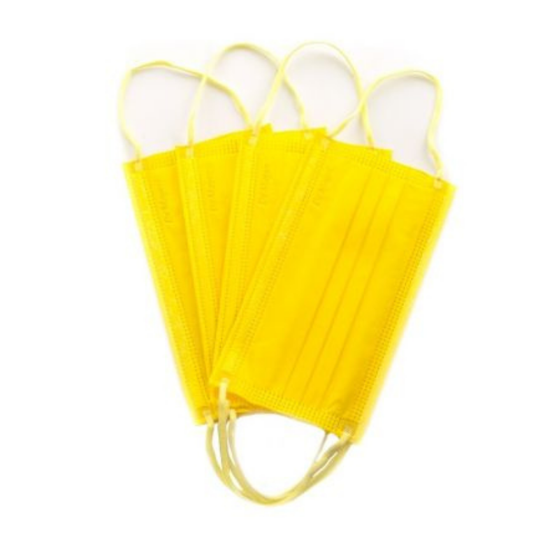 4-layer full color medical mask, Yellow, Dr. Mayer