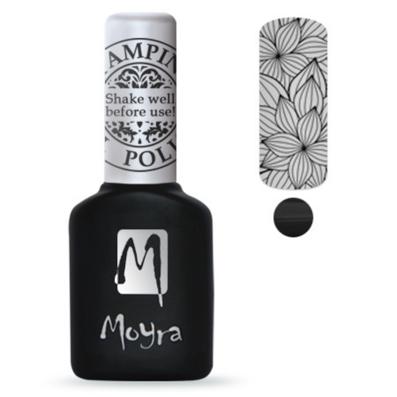 Moyra Gel POLISH Black FOR STAMPING SGP1