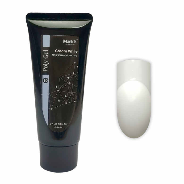 Cream White PolyGel Macks