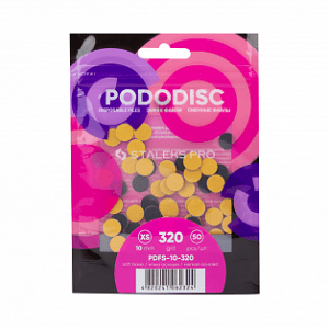 STALEKS Disposable files on a soft base for pedicure disc PODODISC STALEKS PRO XS 320 grit (50 pcs) PDFS-10-320