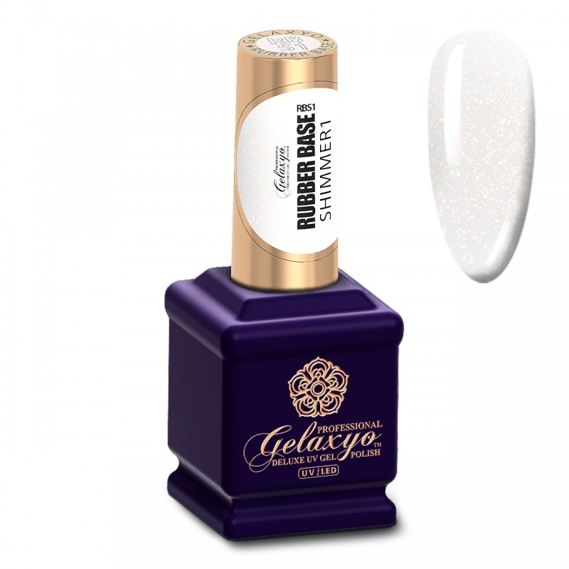 RUBBER BASE SHIMMER 1 GELAXYO 15ML