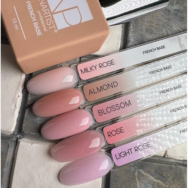 Nartist French Base Light Rose 12ml