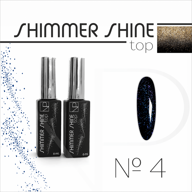 Nartist Top Shimmer Shine 4 Blue