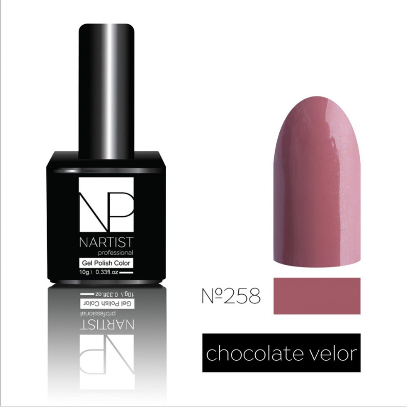 Nartist Gel Polish 258 Chocolate Velor