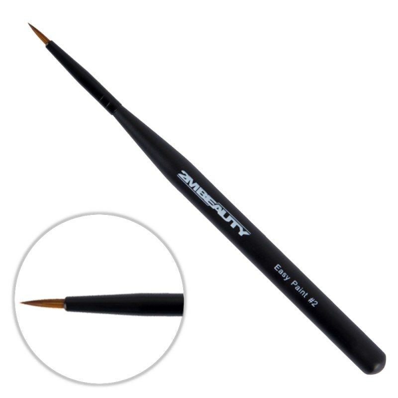 2M Nail art brush Black Beauty Easy Paint no. 02