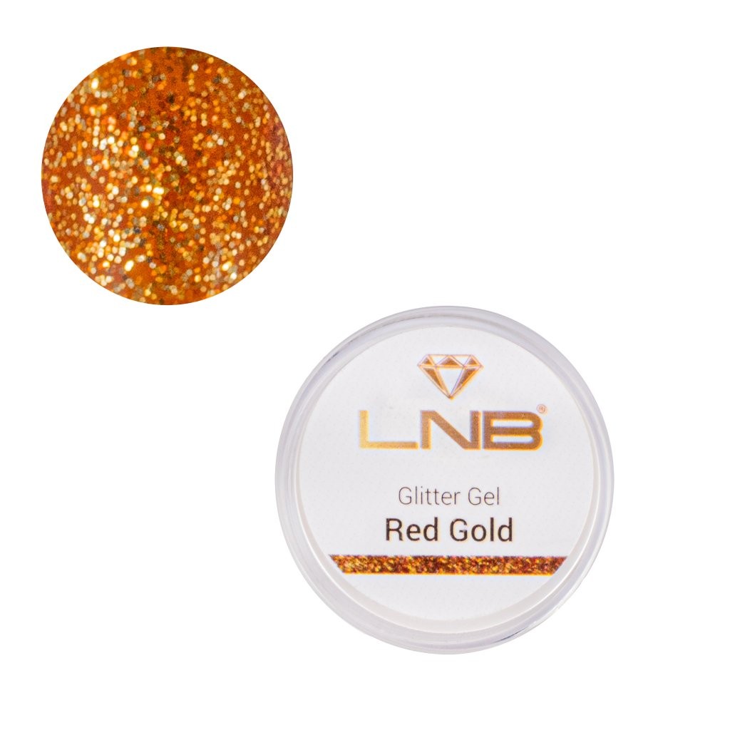 LNB Glitter Gel Red Gold 5ml