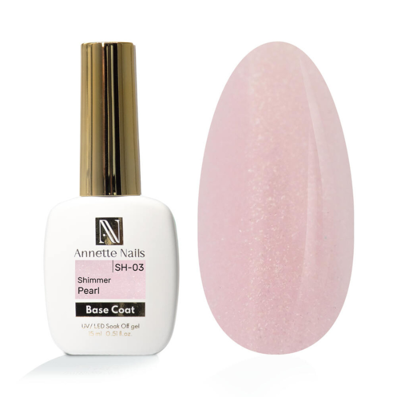 Annette Rubber Base Shimmer Pearl SH-03