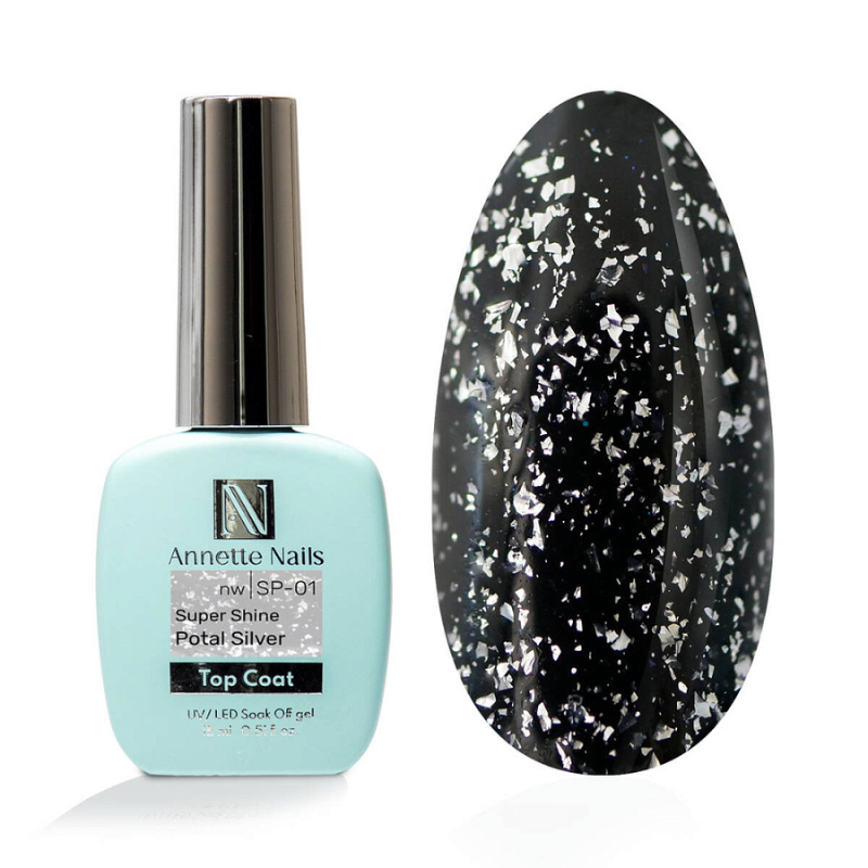 Annette Top Coat Super Shine potal silver no wipe SP-01