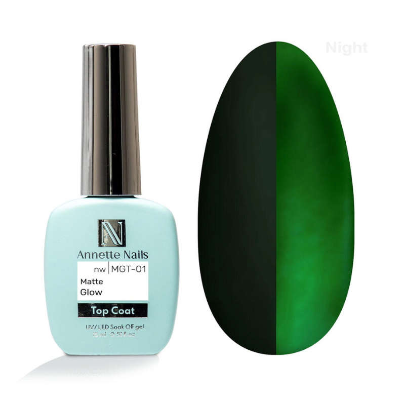 Annette Top Coat Matte Glow in the dark no wipe MGT-01