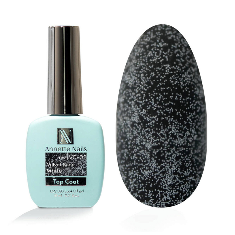 Annette Top Coat Velvet sand White no wipe VC-02
