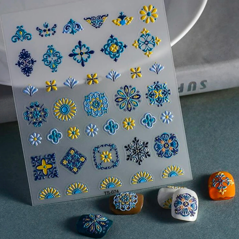 3D Nail art sticker Barcelona