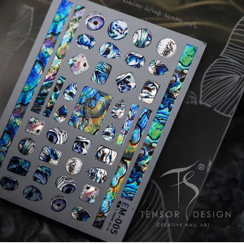 5D Holographic Nail Art Stickers-EM005