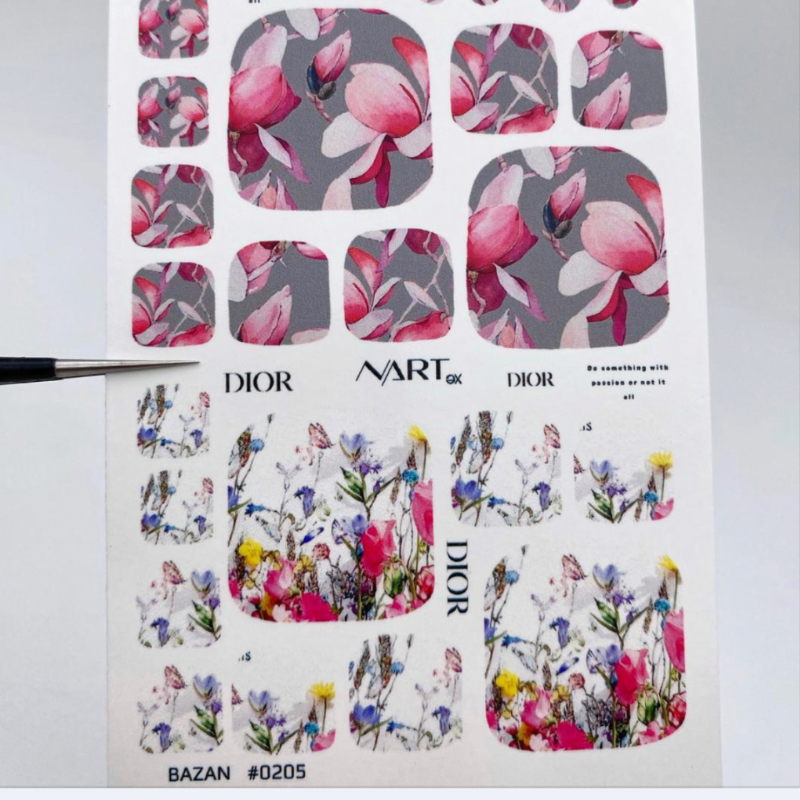 NARTex water decal for pedicure small 0205