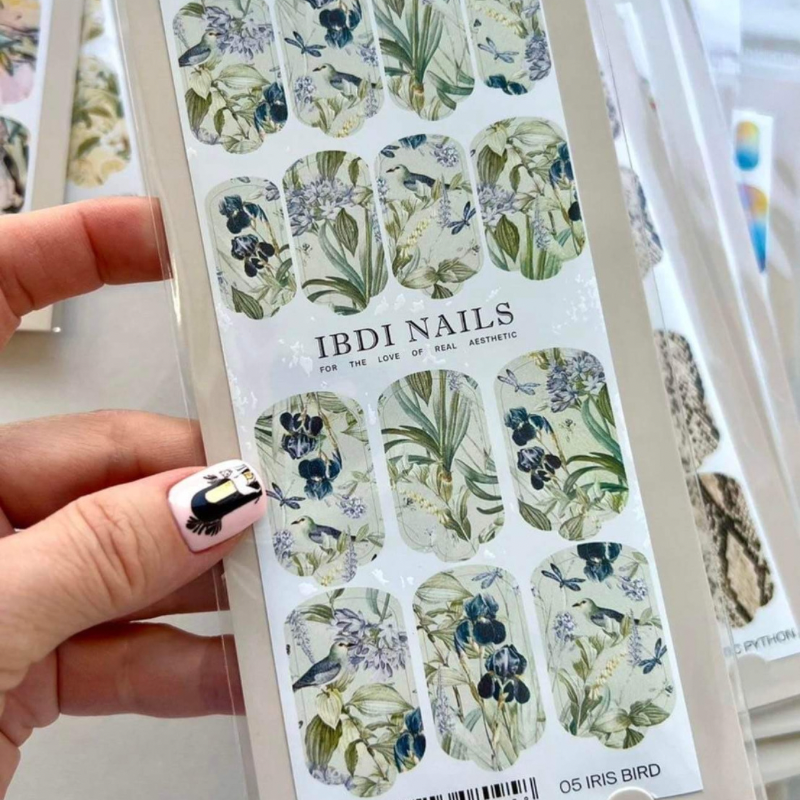 IBDI Nail Wrap-05 IRIS BIRD