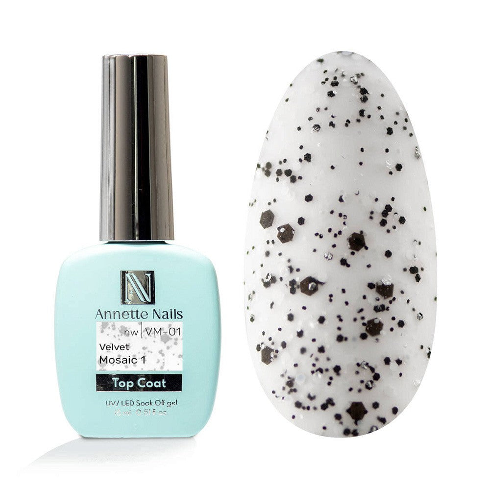 Annette Top Coat Velvet Mosaic 1 no wipe VM-01