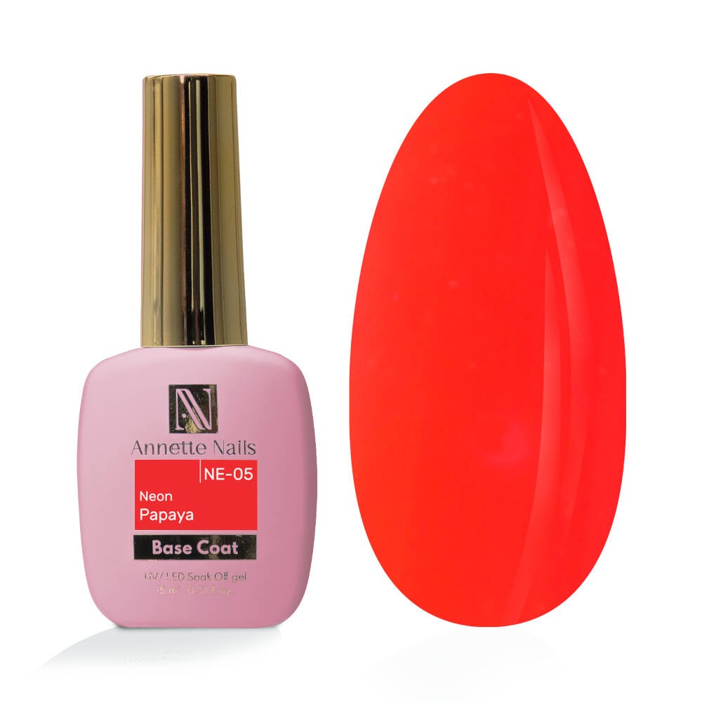 Annette Rubber Base Neon Papaya NE-05