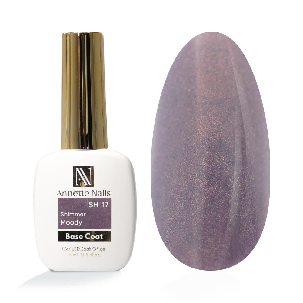 Annette Rubber Base Shimmer Moody SH-17