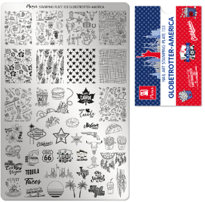 Moyra Stamping Plate 133 Globetrotter