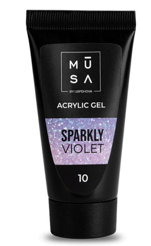 Musa Acrylic Gel Sparkly Violet 10 35 ML - Tube