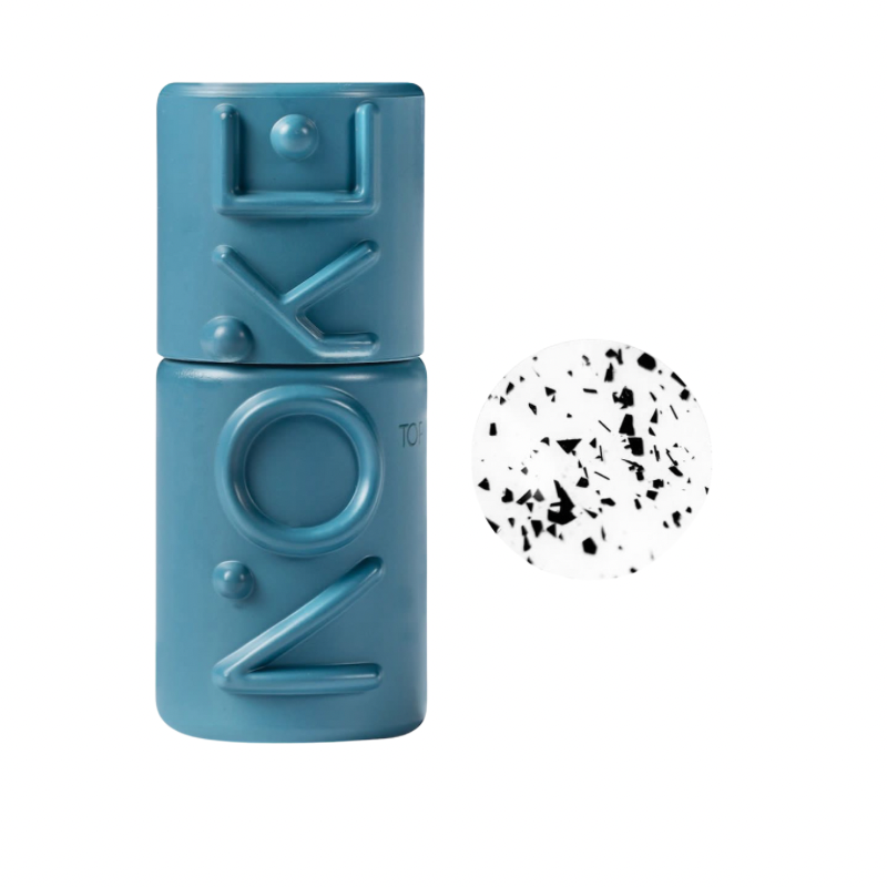 Noke Top Coat Soft Touch Matt Black Flakes