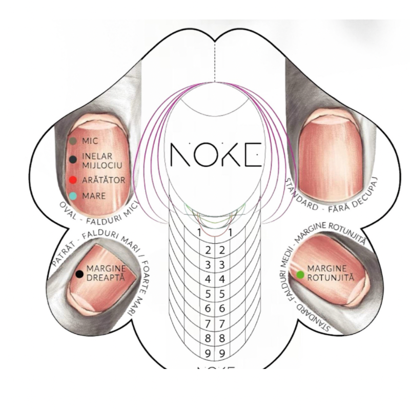 Noke Universal Nail Form 100pcs