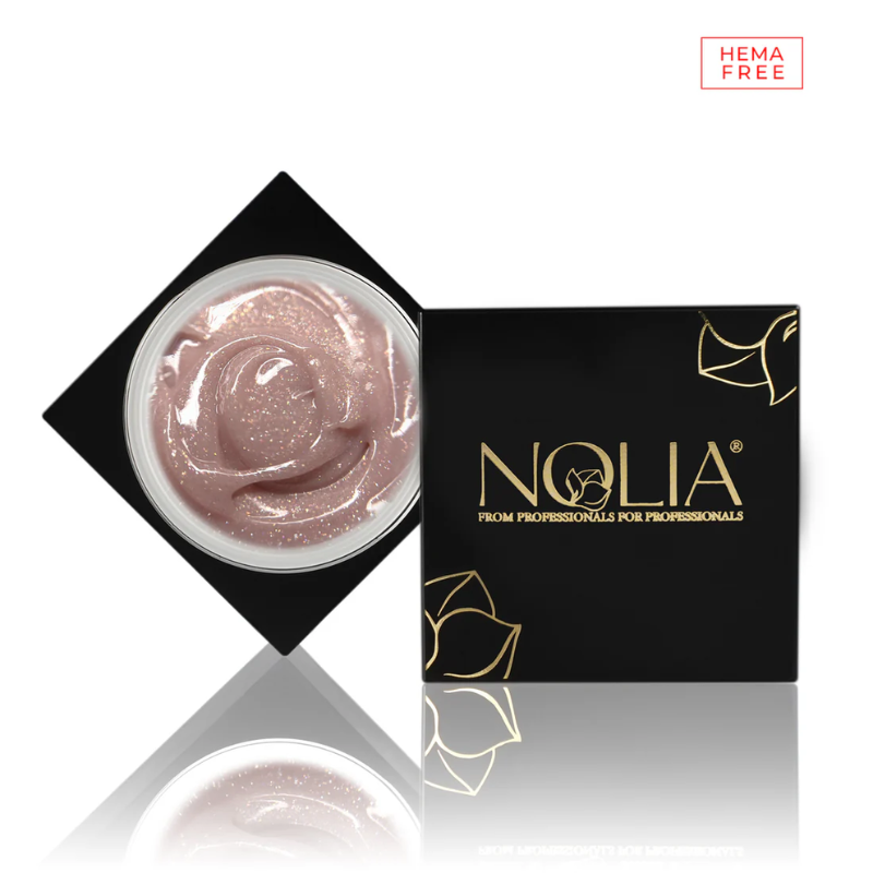 Nolia GlitterGlow Gel - CATTLEYA BROWN - HEMA FREE- 50g