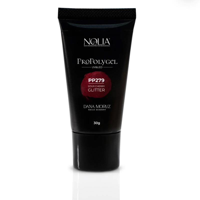 Nolia ProPolygel PP279 – SOUR CHERRY GLITTER 30g