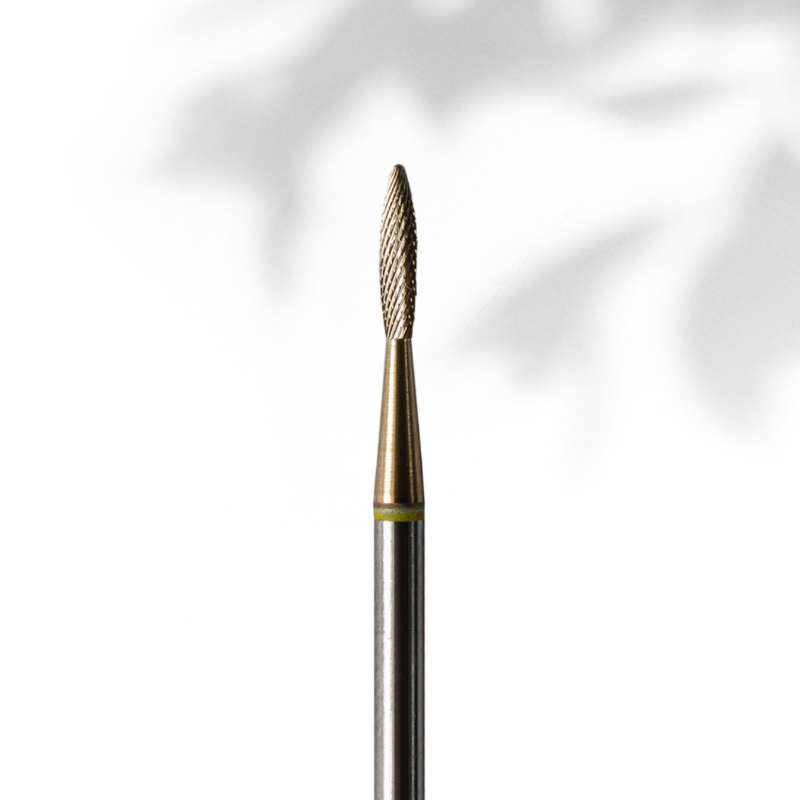 NOKE CARBIDE GOLD FLAME SHAPE 0.18 MM