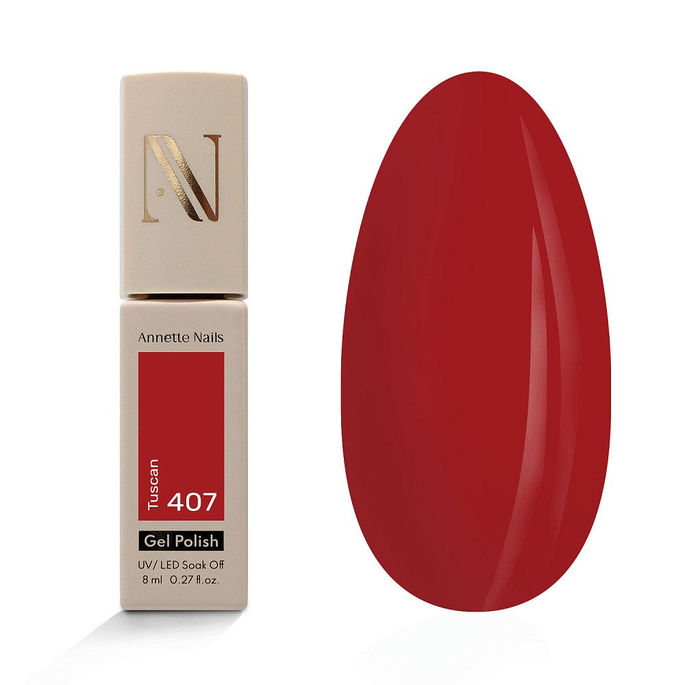 Annette Gel Polish Shades of Red Tuscan 407