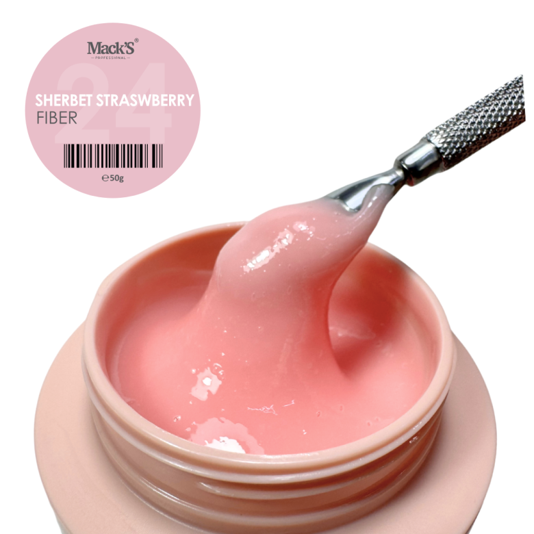 Macks Fiber Sherbet Straswberry 24 / 50g