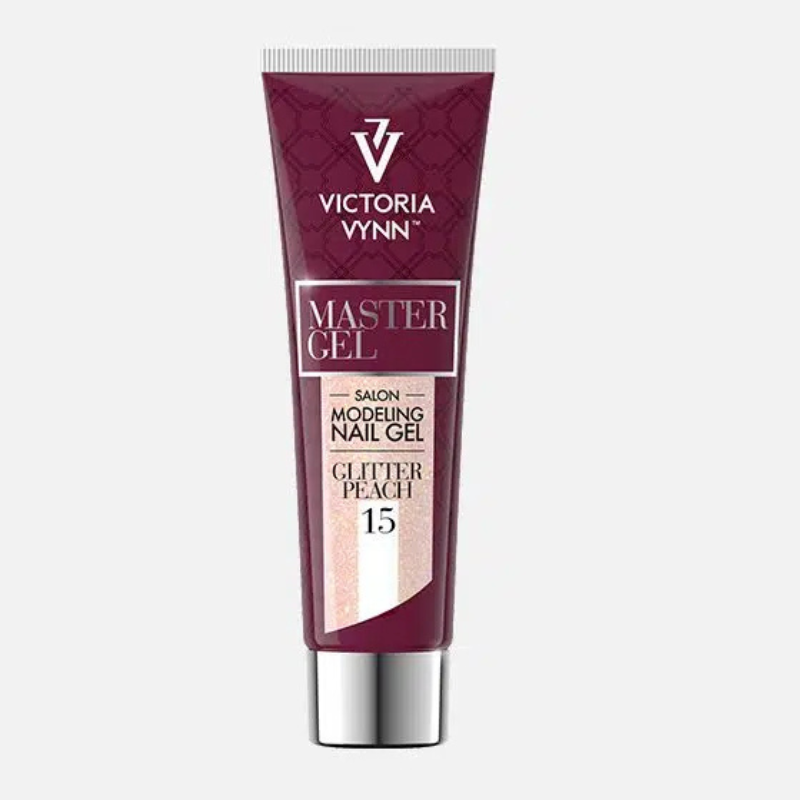 Master Gel 15 Glitter Peach 60g V Vynn