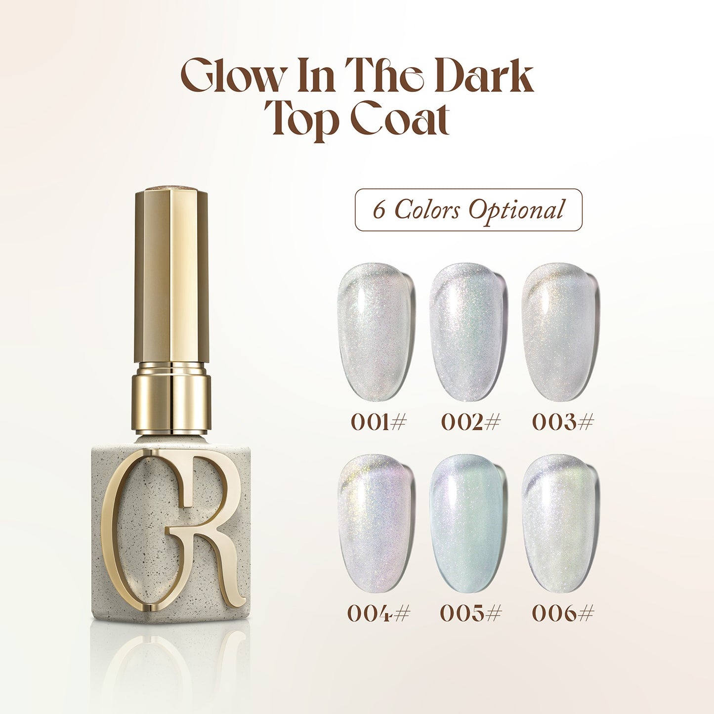 GULAURI Vintage series Glow in the dark top coat 04, 13ml