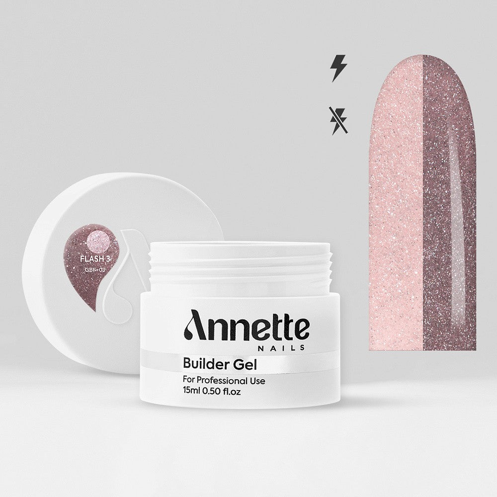 ANNETTE NAILS Builder Gel Flash 3 - 15ml GBF-03