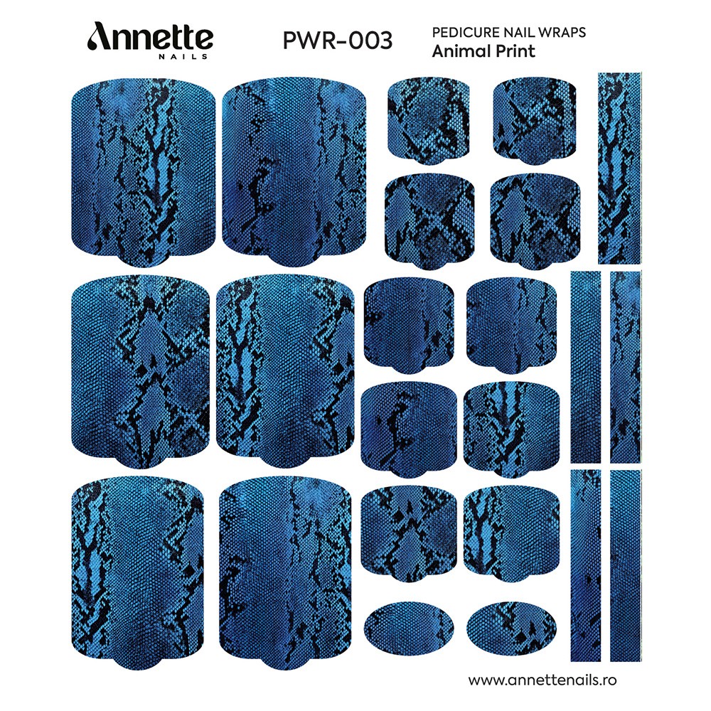 ANNETTE NAILS Wraps Pedicure Animal Print 3 PWR-003
