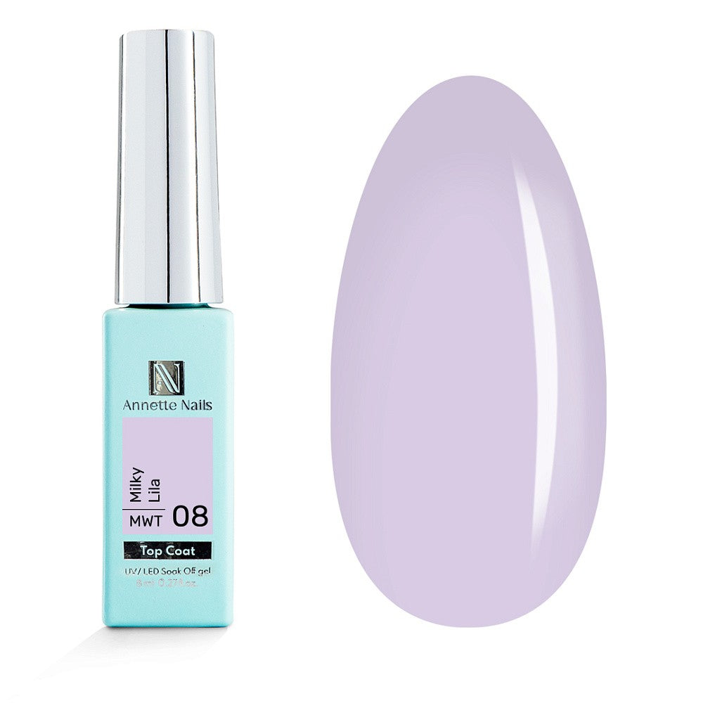 ANNETTE NAILS Top coat Milky Lila MWT-8 8ml