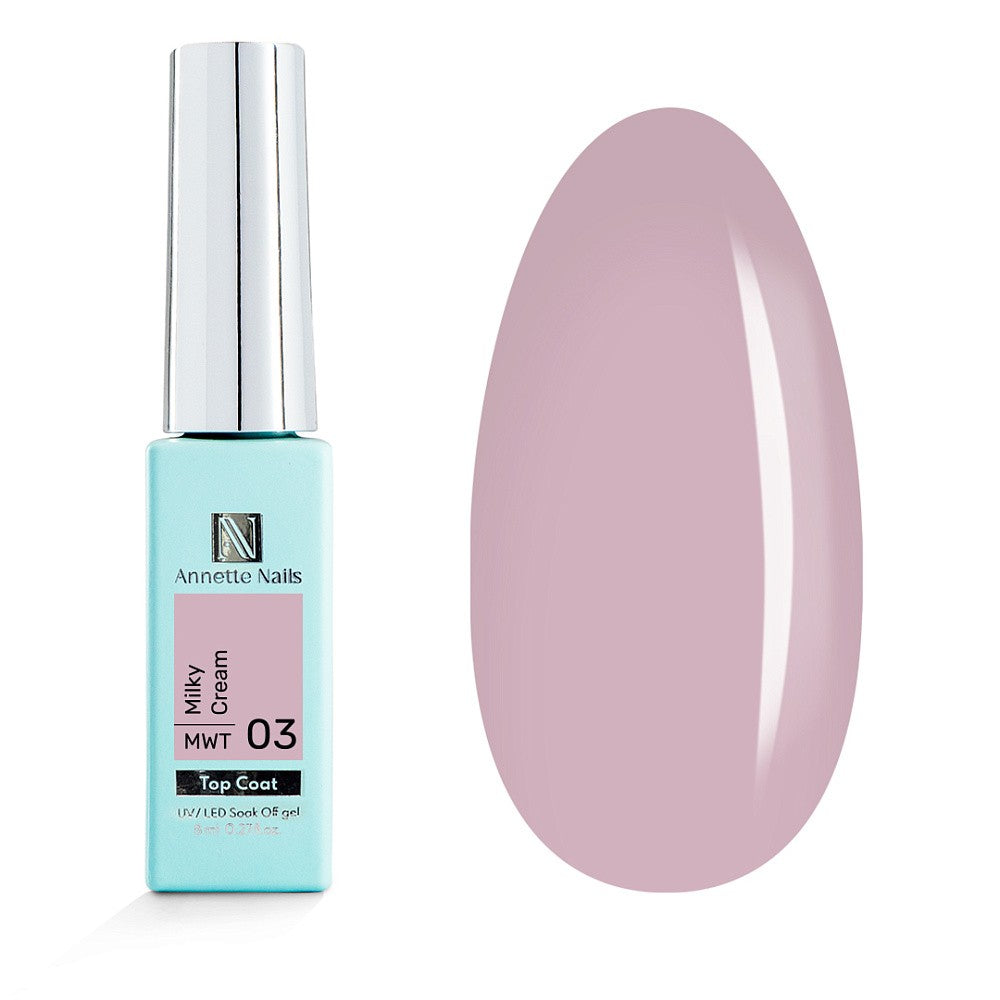 ANNETTE NAILS Top coat Milky Cream MWT-3 8ml