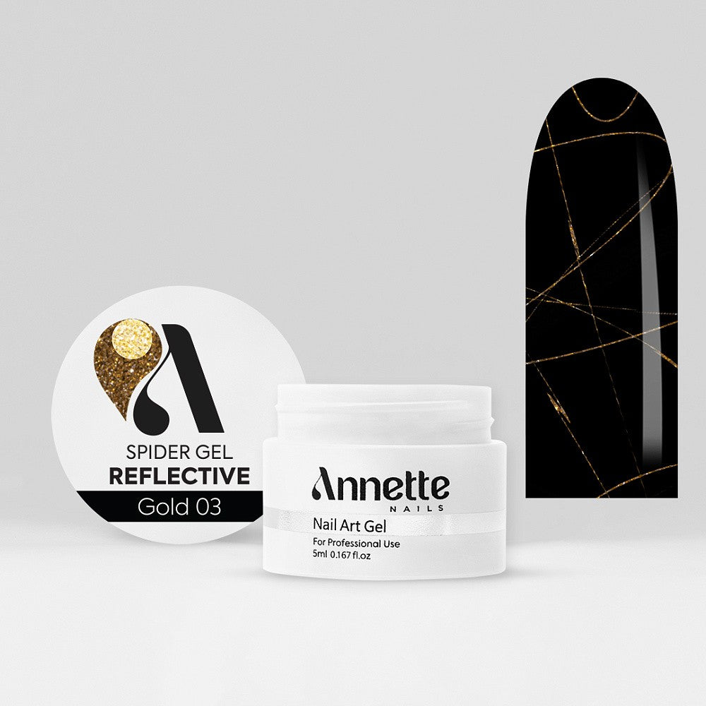 ANNETTE NAILS Spider Gel Reflective Gold 03 5ml