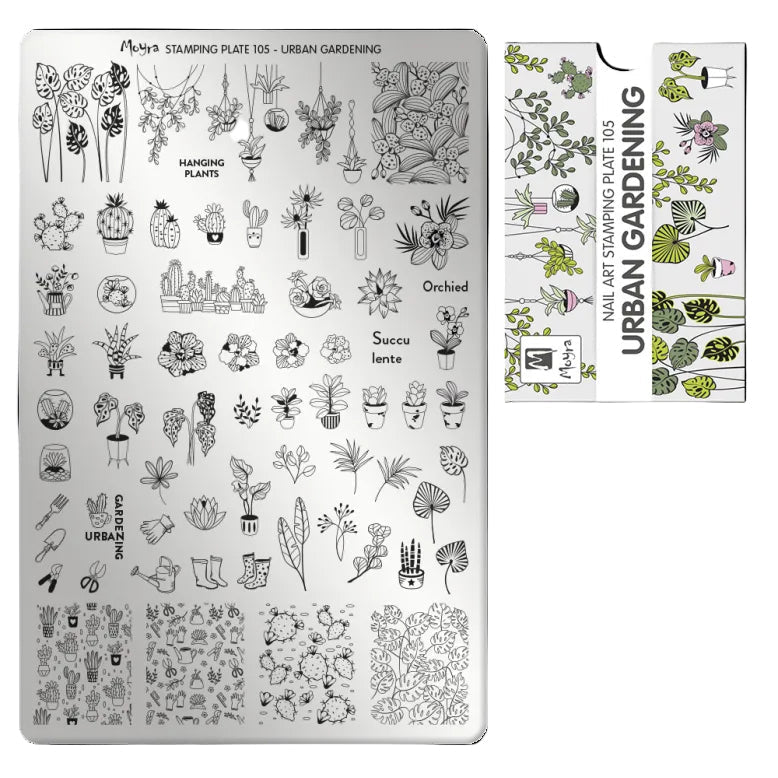 Moyra Stamping Plate 105 Urban Gardening