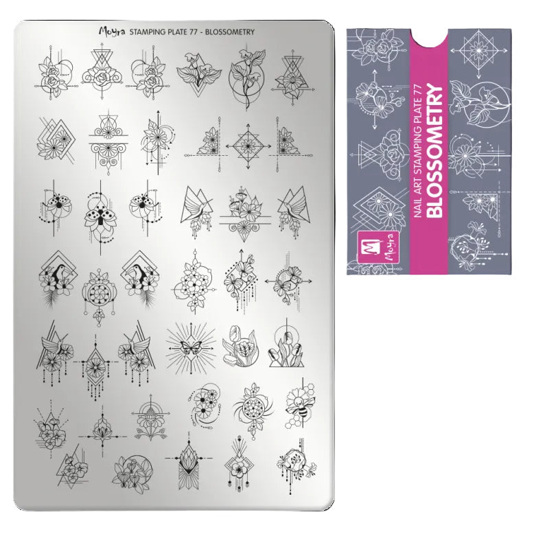 Moyra Stamping Plate 77 Blossometry