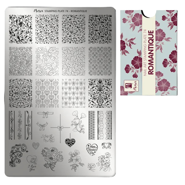 Moyra Stamping Plate 74 Romantique