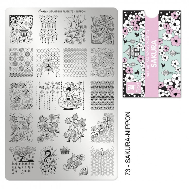 Moyra Stamping Plate 73 Sakura
