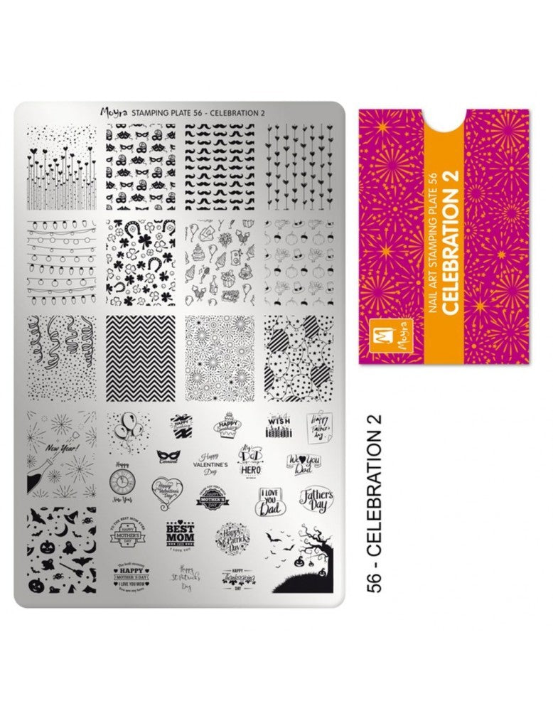 Moyra Stamping Plate 56 Celebration 2